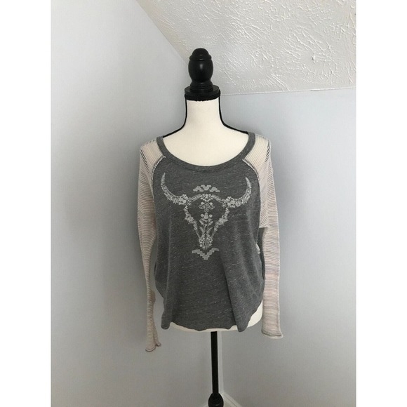 We The Free: Free People mesh arm bull head top - Size Extra Small - Picture 2 of 9